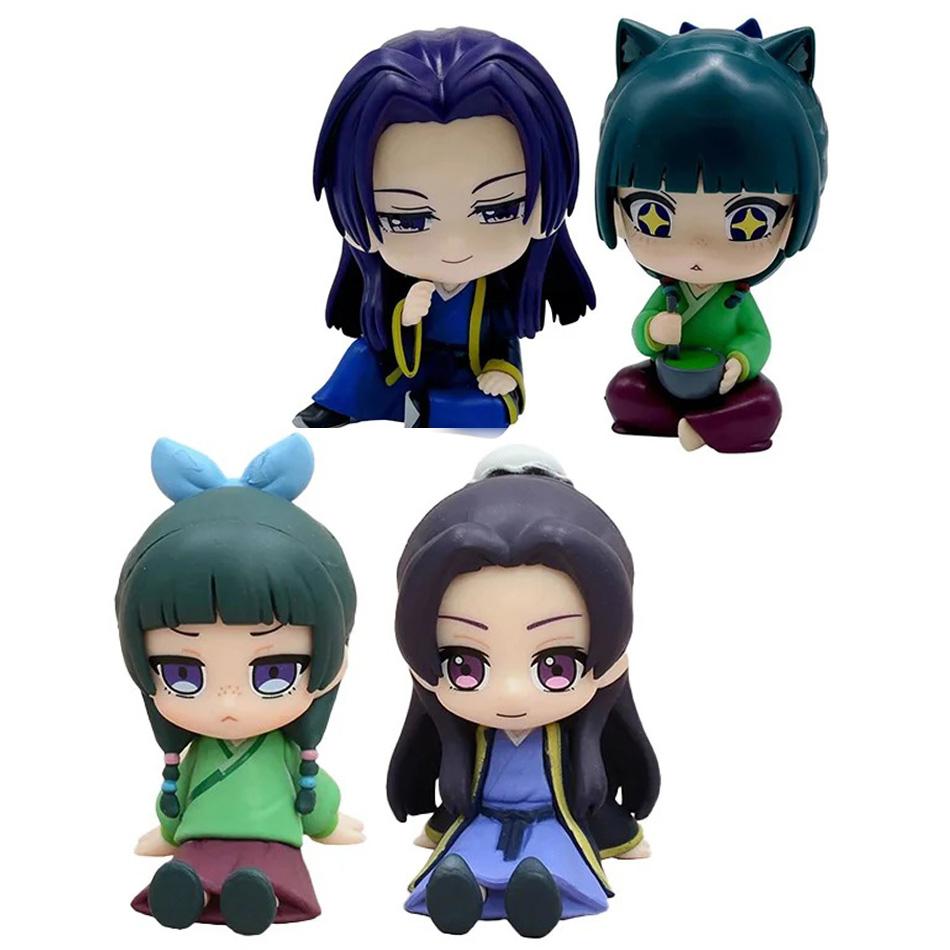 Anime Dzienniki Aptekarki 11cm Maomao Jinshi Styl Kwaii Figurki Zabawki Model PVC Lalka Kolekcjonerska Urocza Dekoracja Biurka Prezenty