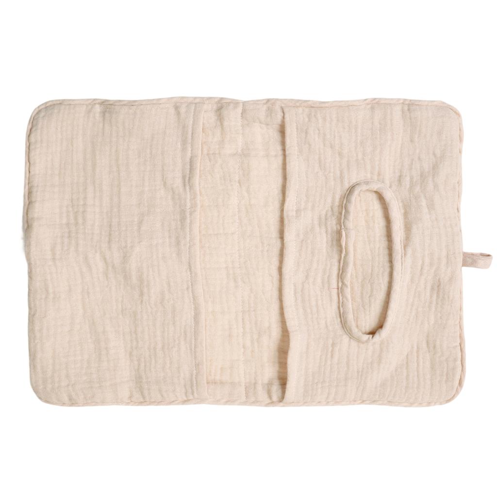 Storage Bag Soft Cotton Infant Bed Rail Storage Organizer Bag Providing Quick Access to Essentials During Nighttime Care