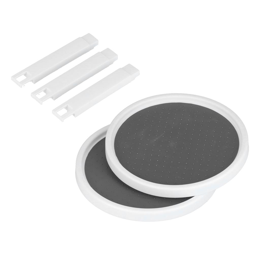Cabinet Turntable Organizer Antislip Rotatable Storage Tray Multifunctional Rotating Spice Rack for