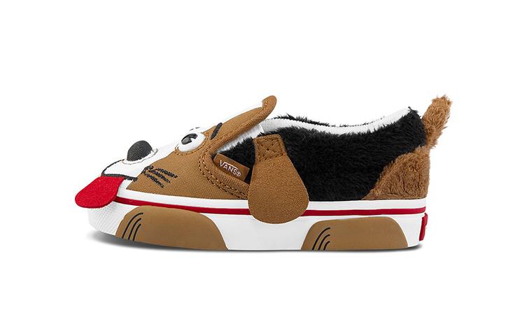 Vans V Canvas Устойчивые к истиранию Низкие кеды для скейтбординга Коричневые Для младенцев и малышей VN0A4VJM2N8 24.5