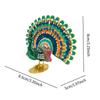Peacock Statue Collection Crafts Housewarming Gift Modern Display Ornament for Office Living Room Farmhouse Desk Decoration