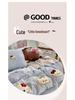 A-Class Mother & Baby 4-Piece Super Soft Puff Cotton Bedding Set: Duvet Cover & Fitted Sheet for Dorms