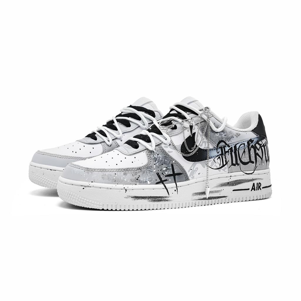 Nike Air Force 1 Dark Night Master Slip Resistant Abrasion Resistant Low Top Skateboard Shoes Unisex White CW2288-111(Team998-)