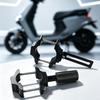Motorcycle Light Bar Mounts For 0.87-2.17Inch Roll Bar Aluminium Alloy Tube Clamp For Spots Light Fog Light Extension Bracket 2 Piece for Front End