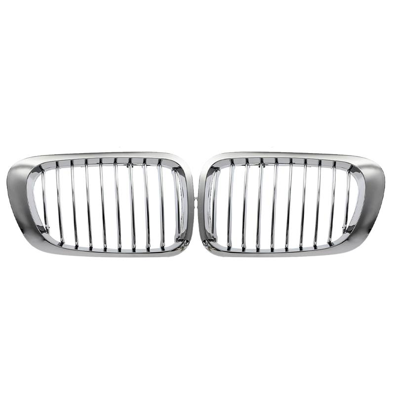 2 Stück Chrom Frontnieren-Grill für E46 M3 325Ci 3er Serie 2-türig 99-06