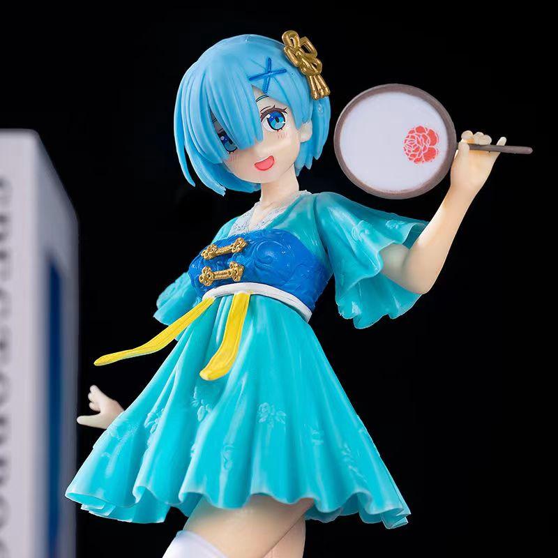 Re:Life in a different world from zero Rem Ram PVC Figure Model Toy Decorative Ornament