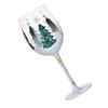 652F Unique Christmas Themed Beverage Stemwares Sophisticated Champagne Flute High Stemmed Wine Drinking Glass for Parties