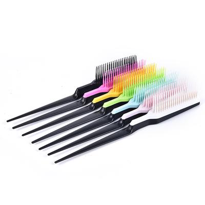 Pro Salon Hairdressing Teasing Back Hair Combing Brush Slim Line Styling Tools