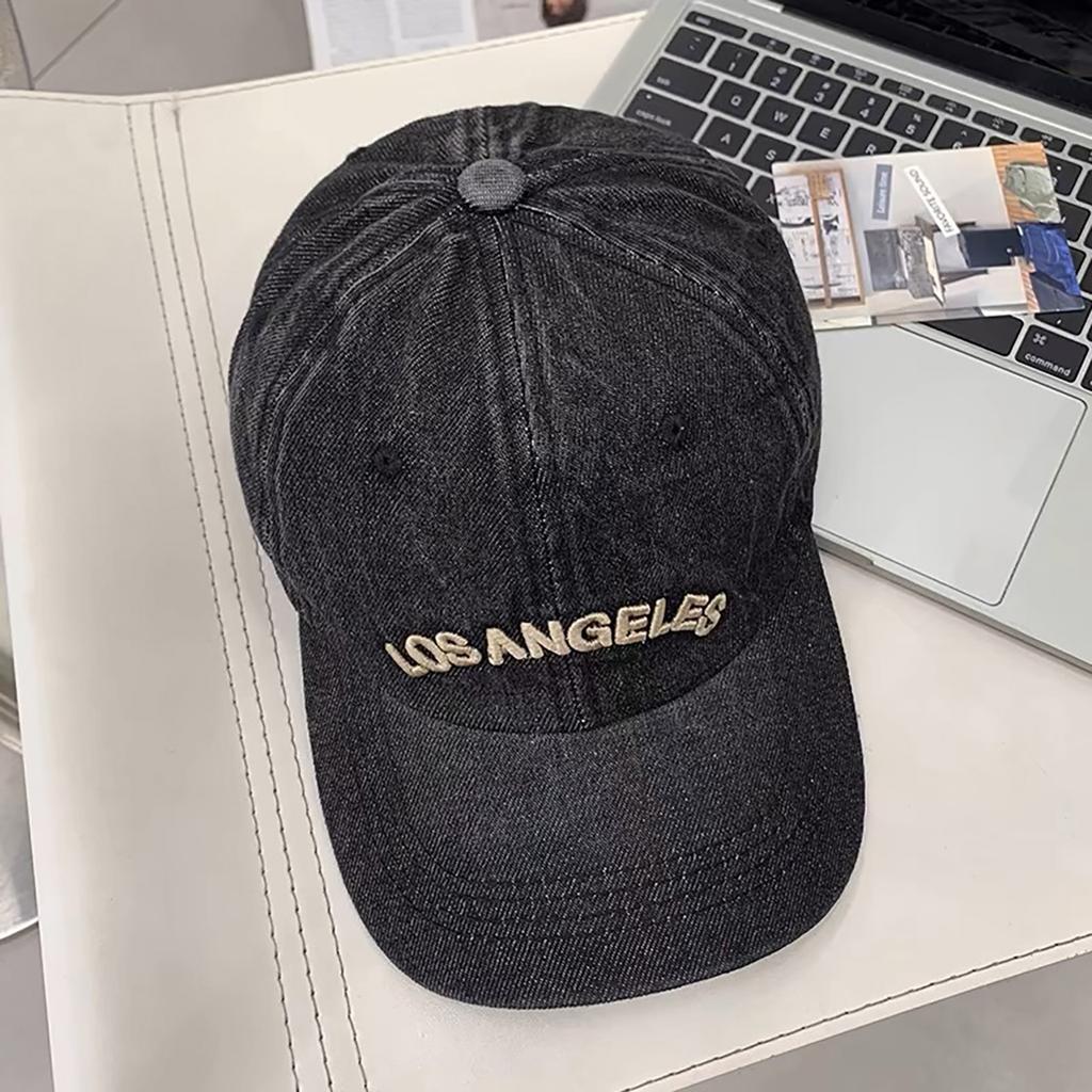 Hat For Women Sun Protection Duck Tongue Hats Letter Print Embroidery Peaked Cap For Men And Women Fashion Blue Denim Visors Ricygvm Cowboy Baseball
