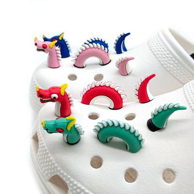 1Set Spoof Cartoon China Dragon Shoe Buckle Diy Shoe Accessories Decor Gift