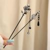 Elegantní čínská květinová třásňová jehlice do vlasů Odolná kovová slitina jehlice do vlasů Nádherná květinová sponka do vlasů Trendy šperk Doplněk do vlasů