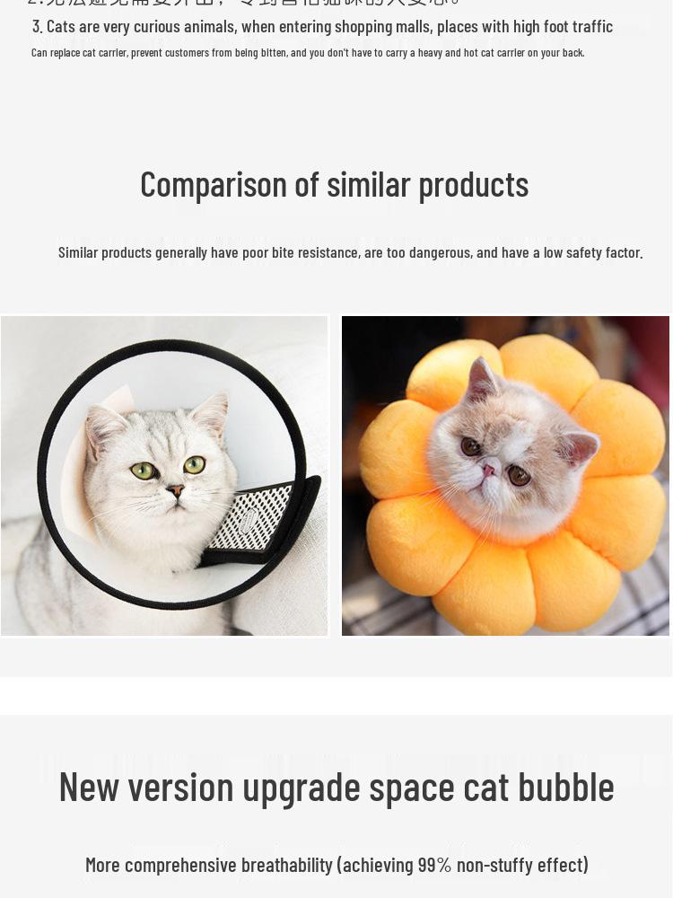 Cat & Dog Anti-Bite Breathable Headgear