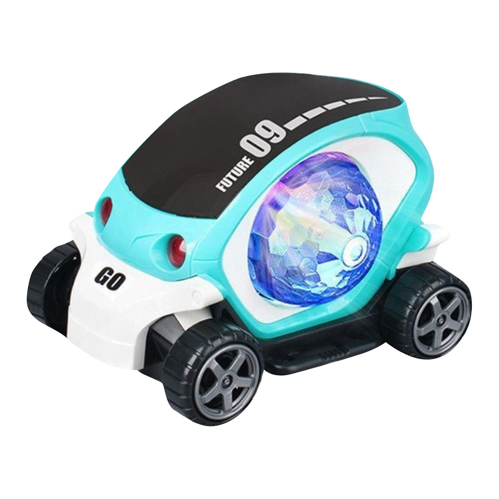 

Детские электрические звуковые и световые танцевальные игрушки, автоматическая музыка для ходьбы, для мальчиков и девочек 1-2-3 лет, игрушечная мультяшная машинка One Size синий