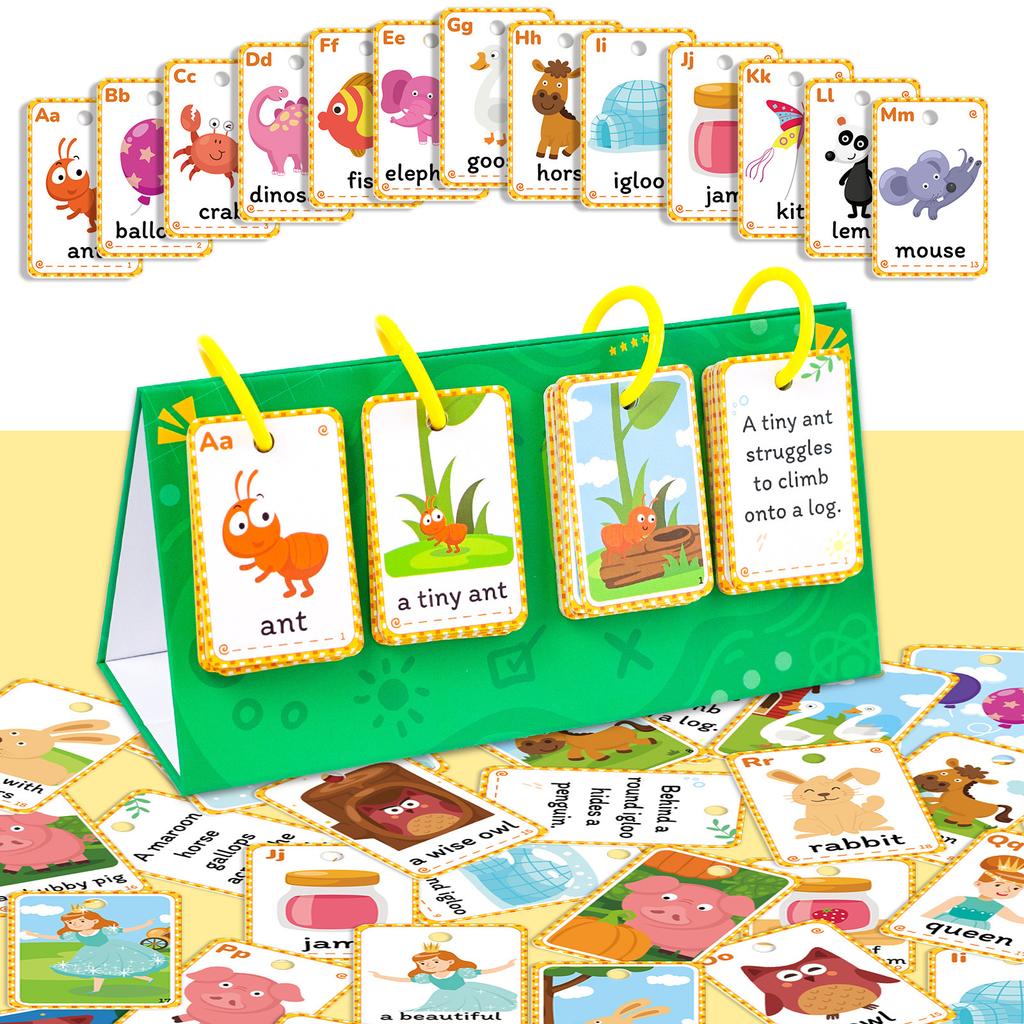 104 Words, Phrases, Desktop Education Cards, English Cards, Word Spelling Games, Baby Letters, Cognitive Pairing