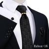 Men's Tie, Pocket Square, and Cufflinks 4-Piece Set - Cashew Flower Design, High-End Feel, 8cm Tie