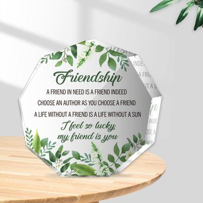Friendship Souvenirs for Friends Home Decoration Transparent Acrylic Nineshaped Ornaments
