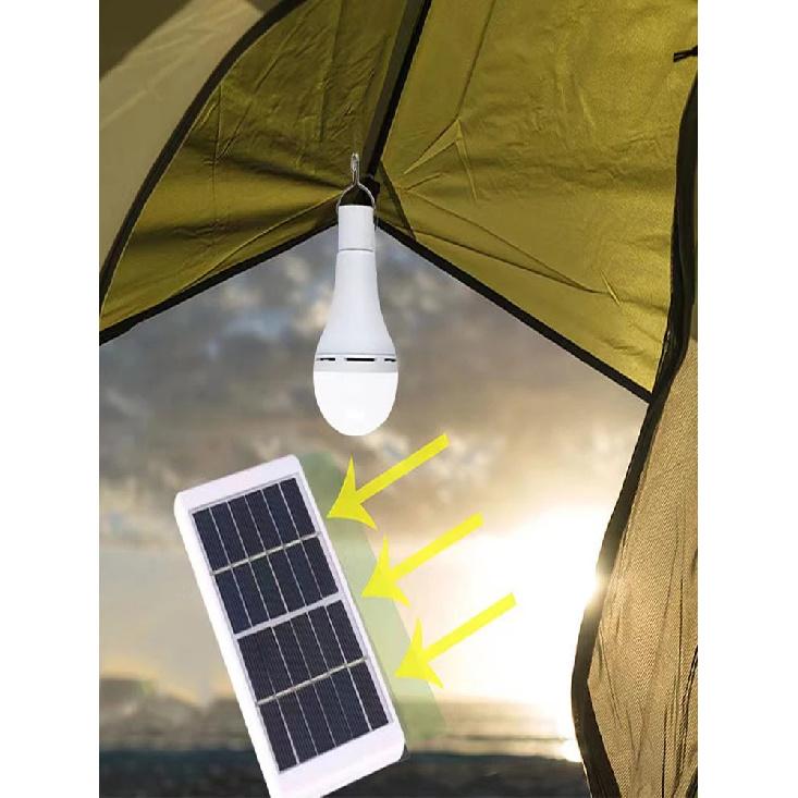 7W Solarleuchte, wasserdicht, USB-aufladbar, hängende Notlampe, sonnenbetrieben, für den Innen- und Außenbereich, Solarlampe mit Solarpanelen