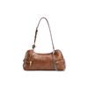 Charles & Keith Summer Vintage Baguette Bag PU Pillow Bag Shoulder Bag Medium Solid Color Women Bags CK2-20271742