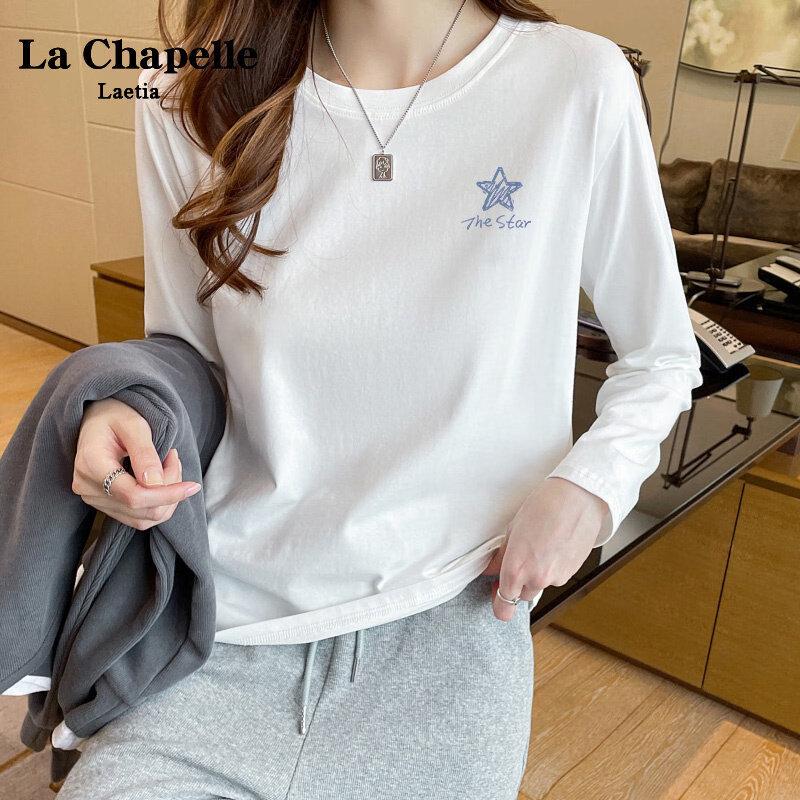 La Chapelle Women's Sweet Style Cotton Long Sleeve T-Shirt