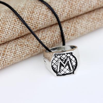 Movie Jewelry Hot City of Bones Necklace The Mortal Instruments Rope Chain Charm Necklace for Women Men Gift