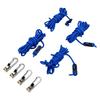 4pcs Rope Tightening Tools Rope Tensioner with Locking Buckle Blue Cord Carry Bag Paracord Adjusters for Outdoor