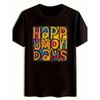 Men'S Retro Happy Mondays Graphic T-Shirt - 80S Inspired Bold Multicolor Letter Design, Lightweight Loose Fit Short Sleeve Crew Neck Tee for Music
