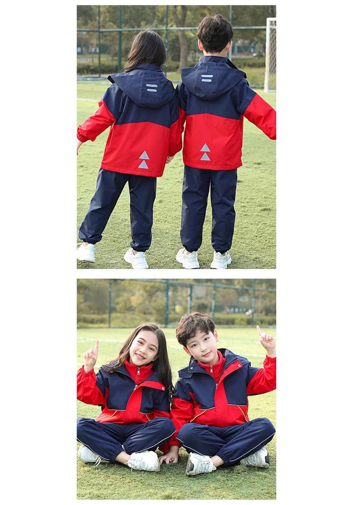 Children's Three-Piece School and Outdoor Uniform Set for Spring, Autumn, Winter