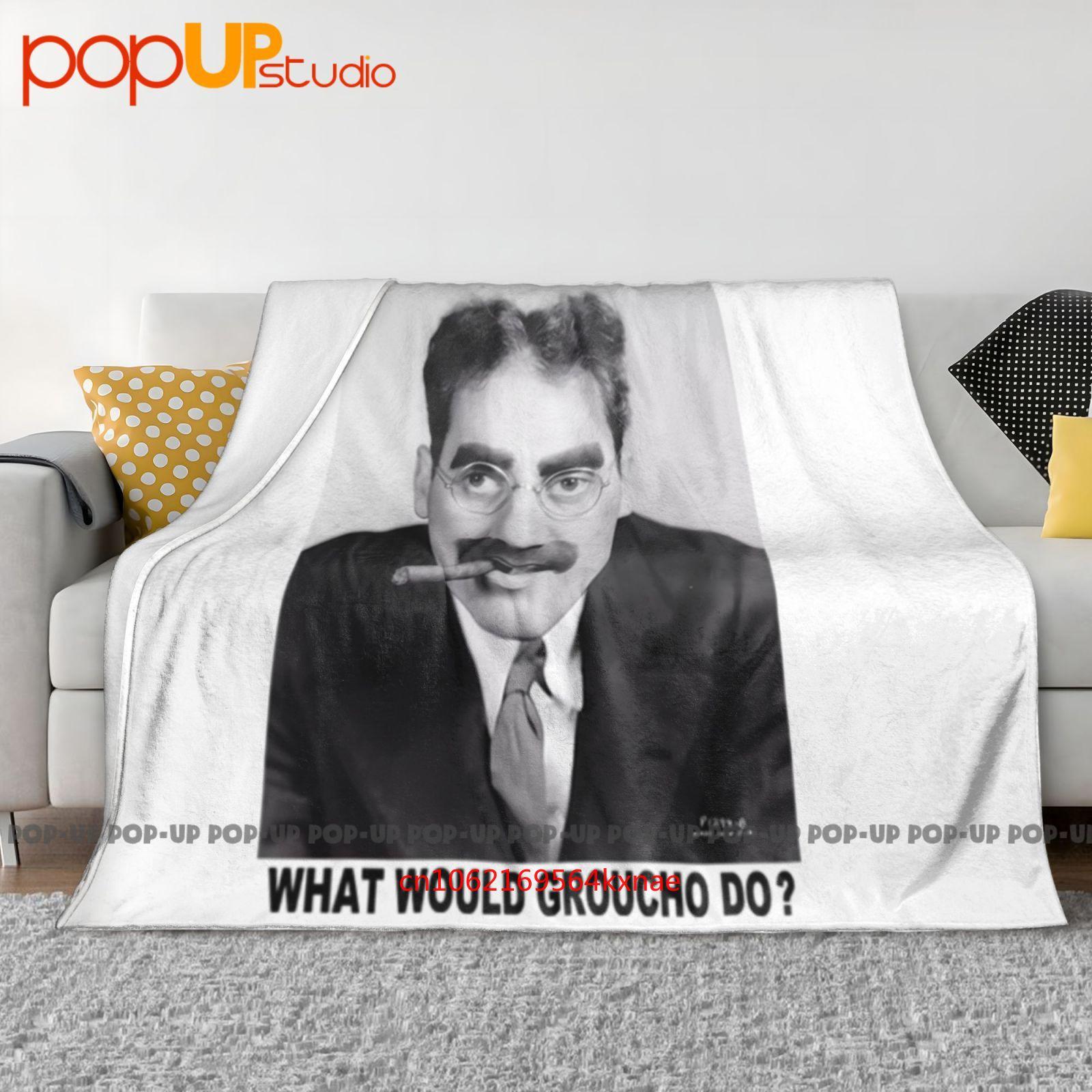 Groucho Marx Wwd Brothers Comedy Movie Ultra-Soft Blanket Quilt Winter Sofa Cover Bed Covers 30x40in