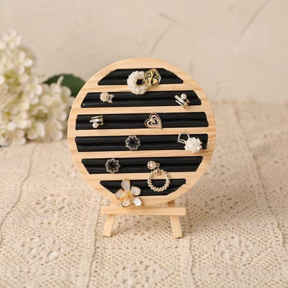 Round Shape Ring Earring Holder Storage Tray Jewelry Organizer  Jewelry Accessories