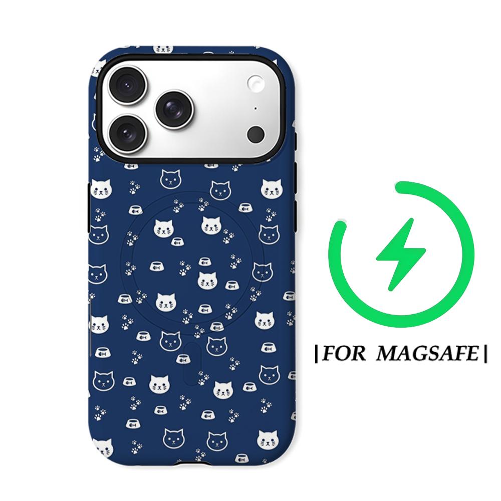 Cat PrintFor Magnetic Phone Case for IPhone 17 16 15 14 13 Pro Max Plus Single Double-layer Tough Case