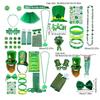 Completed Festival Day Attire For Adults Festival Gathering Outfit Set with Hat Glasses For Adults Green Theme Costume