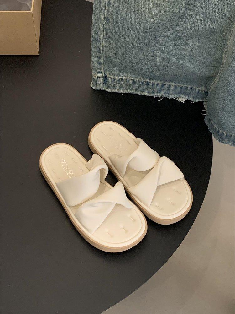 

[Цзыянь] Мягкая плоская подошва, женские новые повседневные тапочки-шлепанцы на лето 2025 40