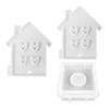 House Shaped Candle Holder Mold for Candle Holder Tealight Holder Decor Gypsum Ornament Candle Holder Mold with Base