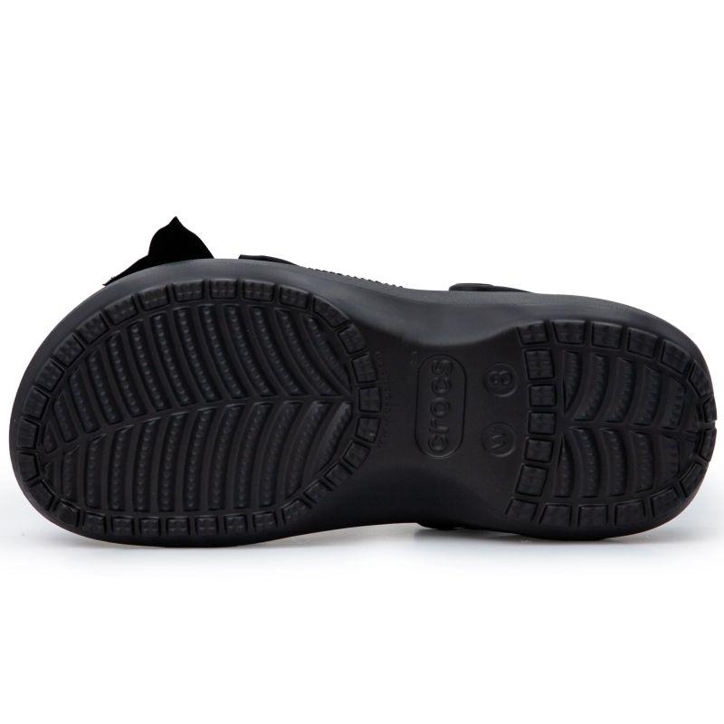 Crocs Classic Platform Clog Black Butterfly Temperament Casual Temperament Girly Style Hole Shoes Women's Black