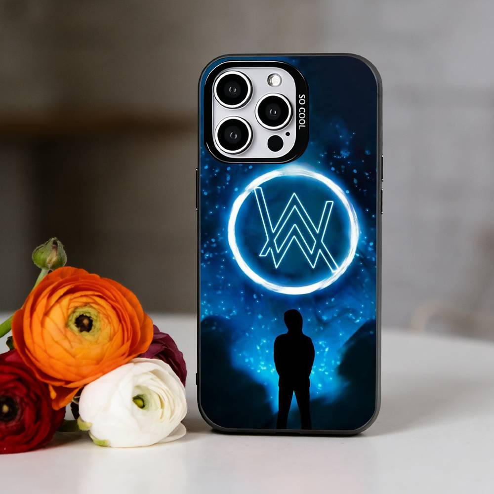 Alan Olav Walker Phone Case For iPhone 17,16,15,14,13,12,11 Plus,Pro Max,XS,Colorful Silver Phone Case Funda Cover