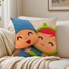 Süßer Cartoon B-Boy-Girl-P-Pocoyo Kissenbezug Leinen Kissenhülle Weich Für Sofa Bett Wohnzimmer Dekoration