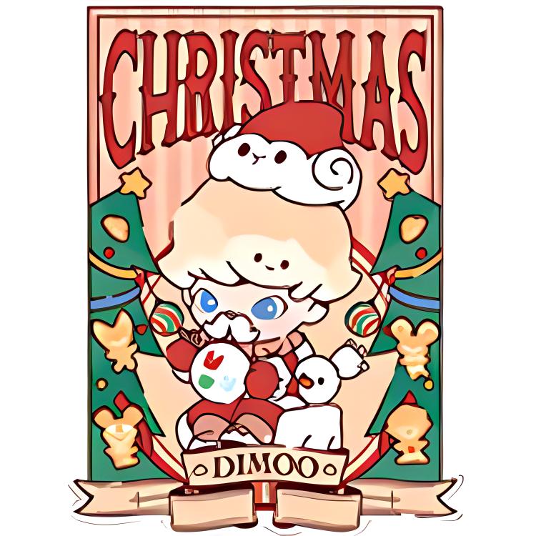 New POP MART DIMOO Snowman's Letter Postcard IP Merch PPMT-2312-0049