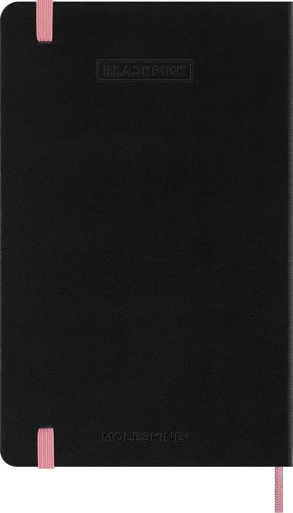Moleskine x BLACKPINK Skitsebog Notesbog Akvarelpensel Stor Størrelse x Lyserød SKBNDL8279S8 + Sæt med 5 dele, (13cm 21cm), Hardback,