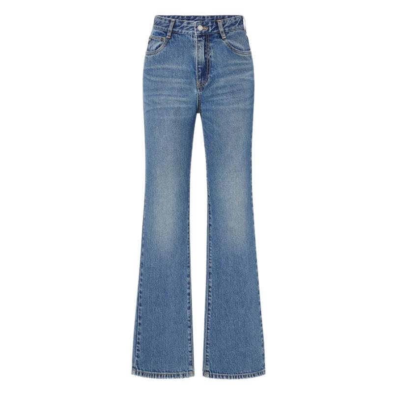 

MO&Co. Американские джинсы из денима прямого кроя в стиле ретро XXS 24