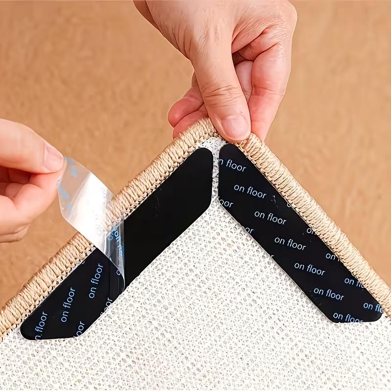 Antislip Tapijtsticker Herbruikbaar Wasbaar Anti-krul Tapijtpleister Vaste Stickers Vloerkleed Mat Tape Grijper Hoekbeschermer