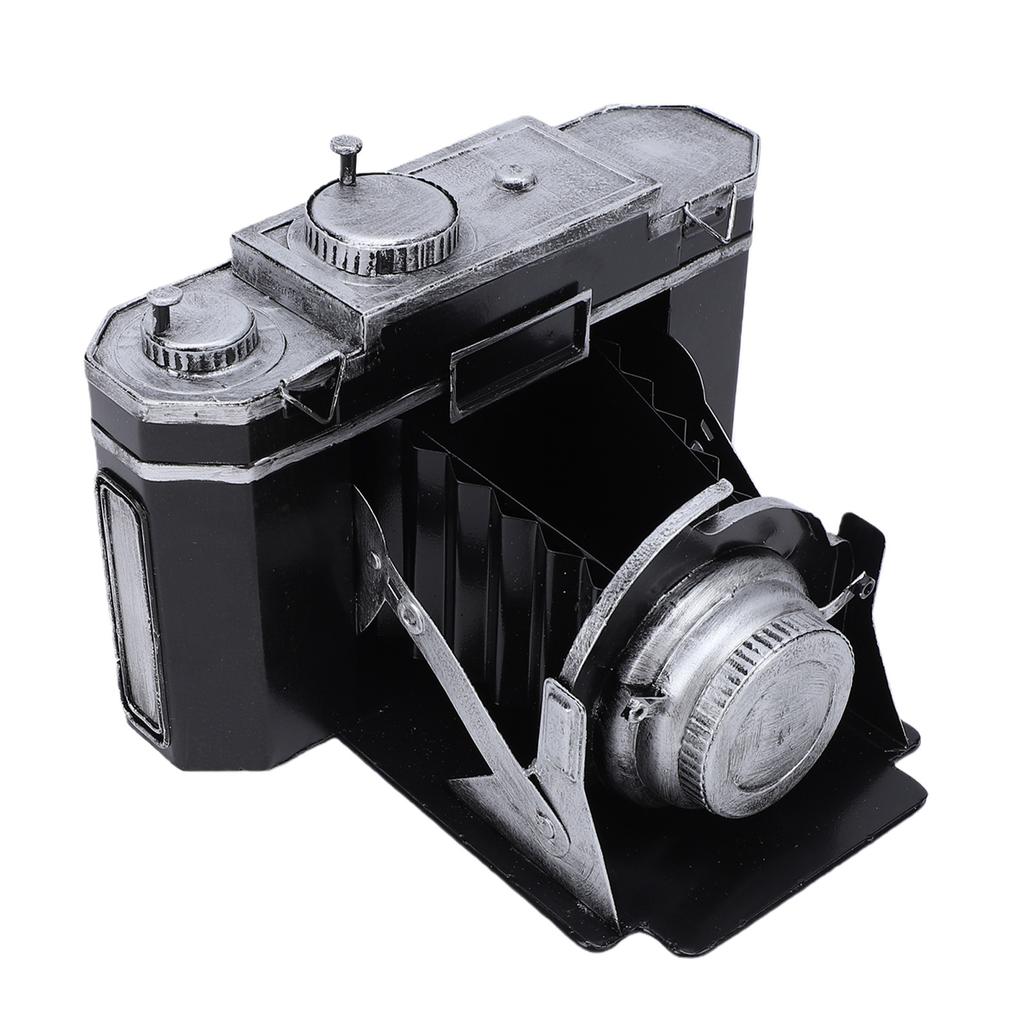 Retro Camera Desk Ornament Metal Antique Vintage Camera Decor for Prop Collectible Figurine