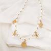 Tooxika Beach Conch Starfish Shell Pendant Pearl Necklace Summer Holiday Seaside Style Necklace