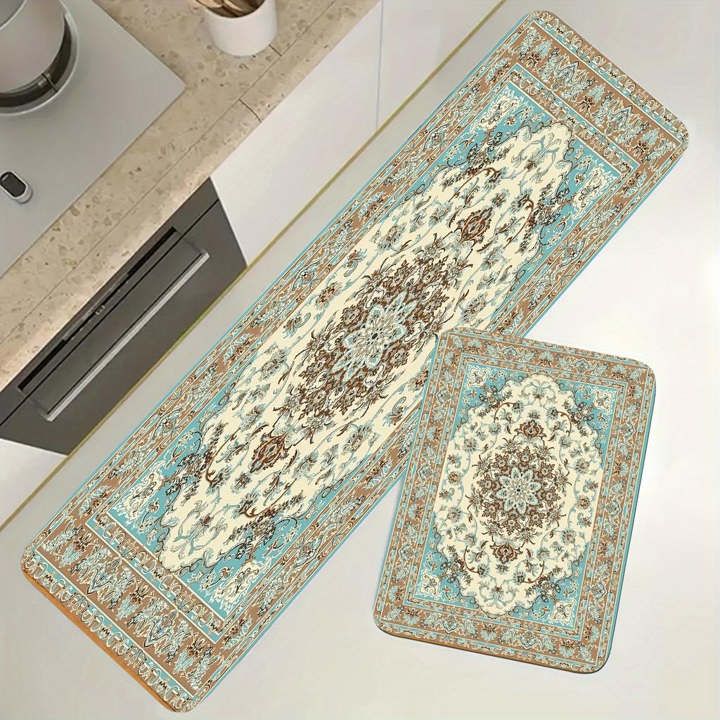 1PC Marine Ecosystem Kitchen Rug Non-Slip Door Mat Pop Design Bathroom Rug Bath Mat Carpet for Home Sink Laundry Decor