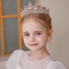 Children's Princess Crown Crystal Headband, Girls' Hair Accessory, High-End Elegance, Dance Performance, Birthday Gift Crown