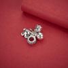 S925 Sterling Silver Lily Flower Bell Pendant Tassel Charm for DIY Beading Bracelet