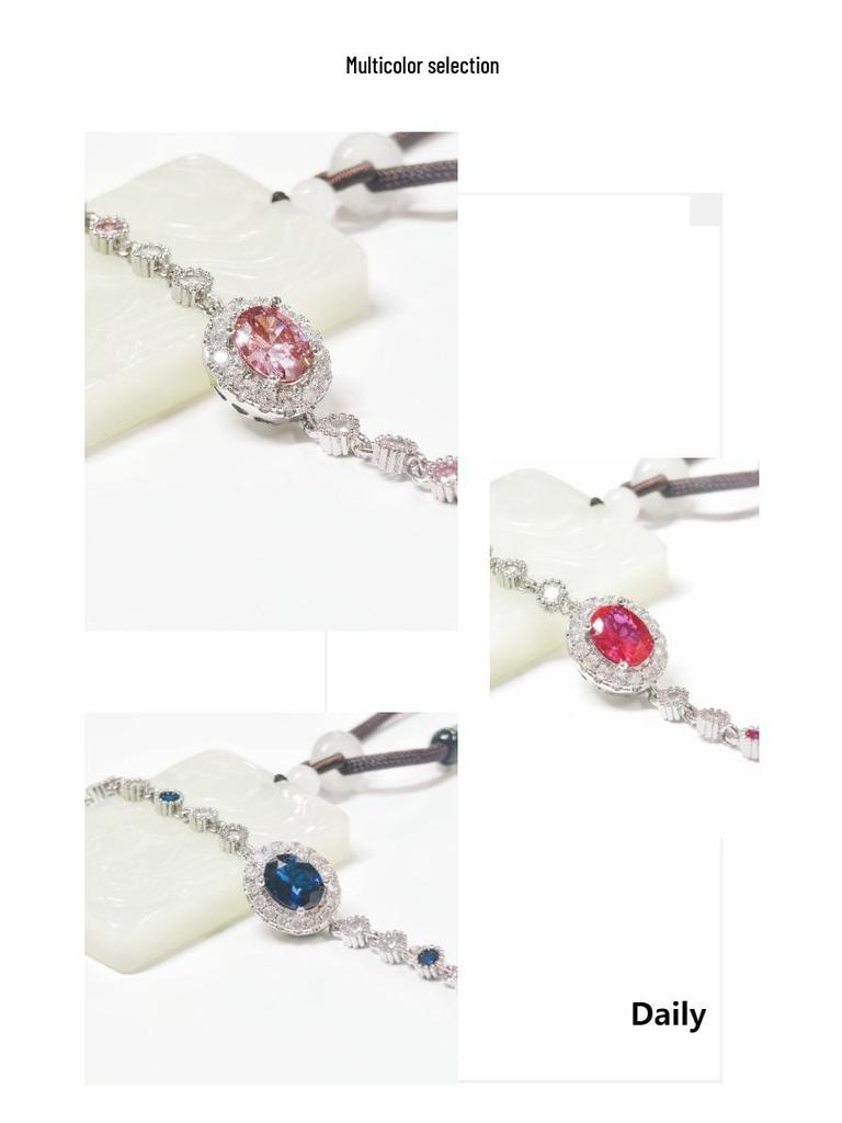 Gusen Jewelry: New Chinese Style Light Luxury Gemstone Bracelet for Women's Elegant Charm