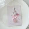Y2K Spicy Girl Charm: Puffy Star, Beaded Flower, Strawberry Bow, CCD Pendant Keychain.