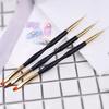 French Stripe Nail Art Line Brush Set 3 Piece Professional Nail Painting Brush Set Beauty Salon Tools