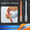Toilet Brush Set: Wall-Mounted Silicone Duckbill Brush for Deep Cleaning