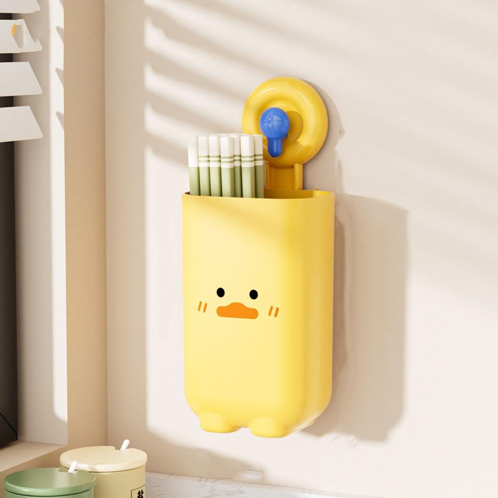 Organizer Tableware Storage Rack With Suction Cup Spoon Holder  Household